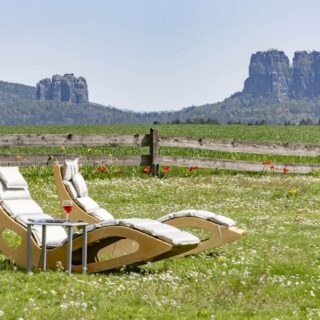 Entspannung mit Blick auf die Schrammsteine